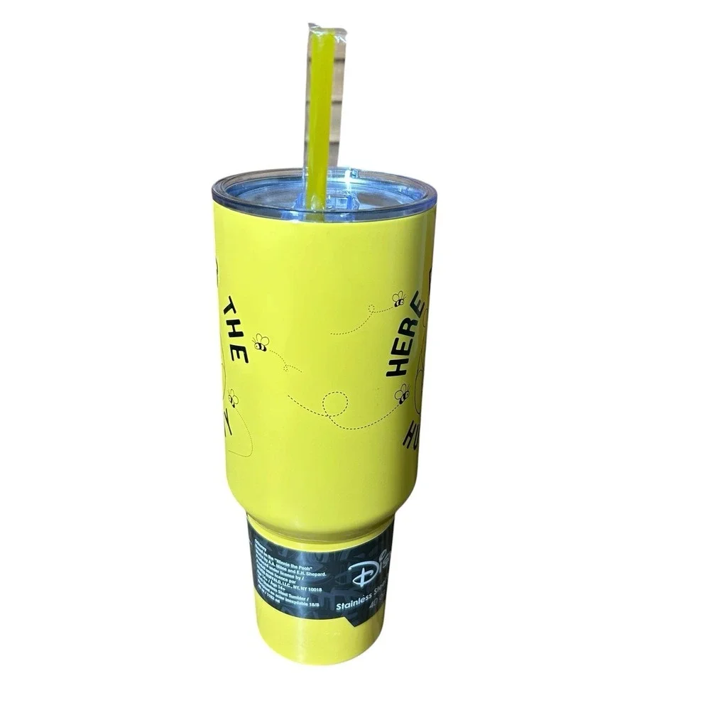 Disney Winnie the Pooh Here For The Hunny 40oz Stainless Steel Tumbler Yellow